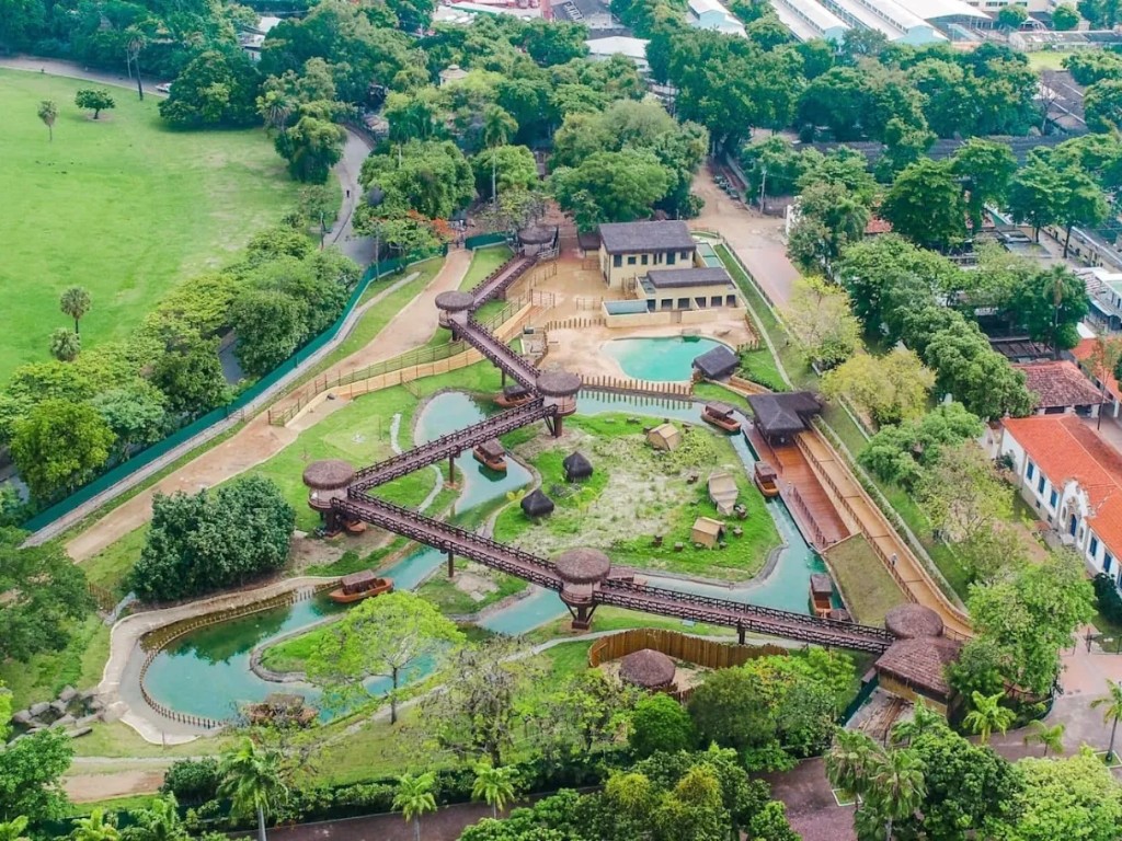 Vista aérea do Bioparque do Rio